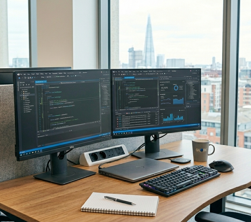 Professional office working environment